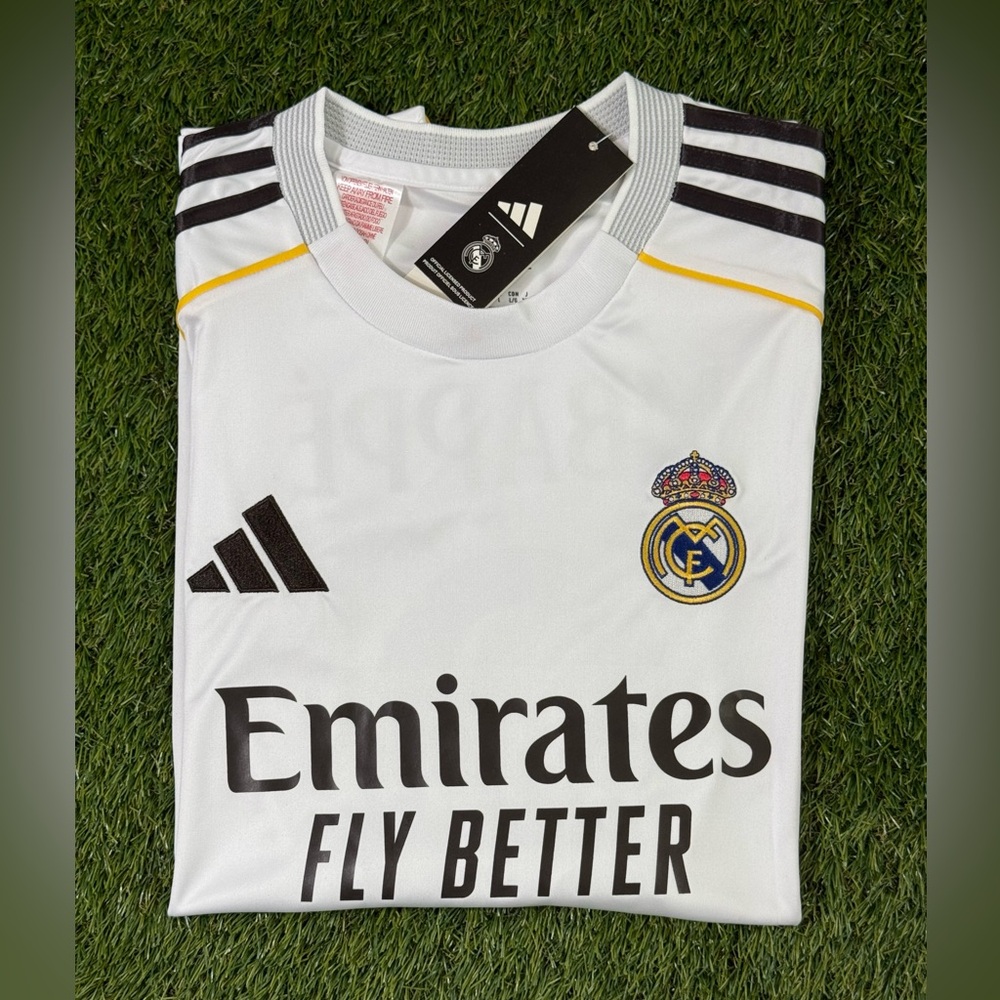 Adidas Real Madrid 2025/26 Kylian Mbappe #9 Jersey Adult Unisex Size S